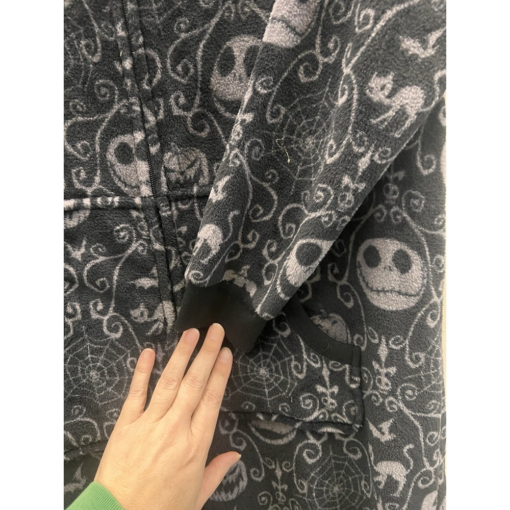 The Nightmare Before Christmas Pajamas Disney One Piece Size XL Hood Fleece - Picture 5 of 8